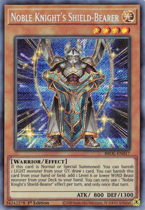 Noble Knight's Shield-Bearer [BROL-EN017] Secret Rare - for just $0.35! 