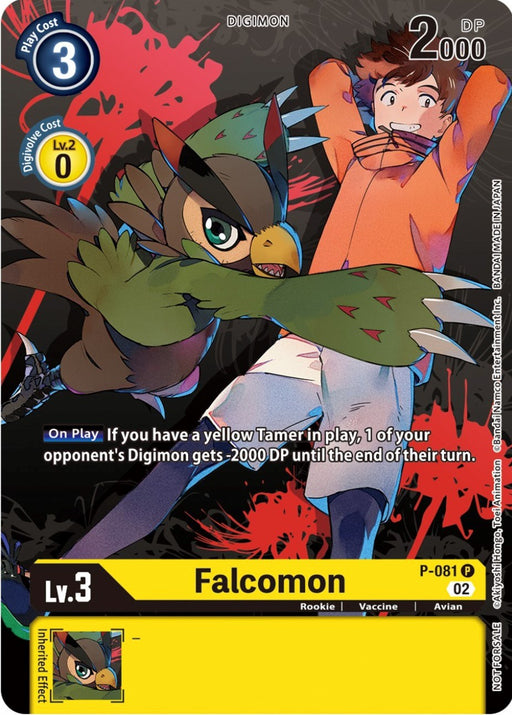 Falcomon [P-081] (Tamer Party Vol.7) [Promotional Cards] - Just $0.20! Shop now at Retro Gaming of Denver