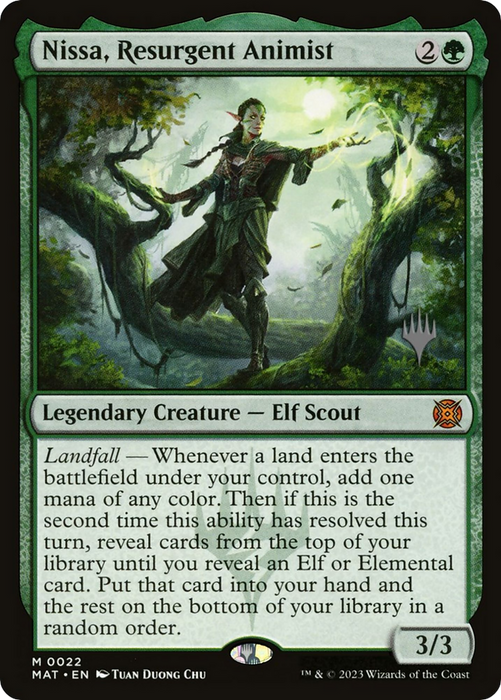 Nissa, Resurgent Animist (PPMKM-022) - March of the Machine: The Aftermath Promos - for just $6.77! 