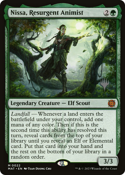 Nissa, Resurgent Animist (PPMKM-022) - March of the Machine: The Aftermath Promos - for just $6.85! 