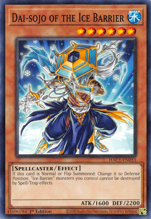 Dai-sojo of the Ice Barrier [HAC1-EN033] Common - for just $0.10! 