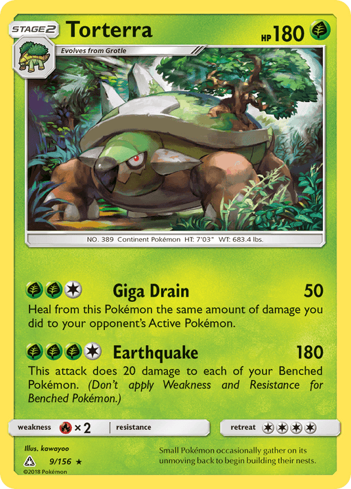 Torterra (9/156) [Sun & Moon: Ultra Prism] - for just $0.70! 