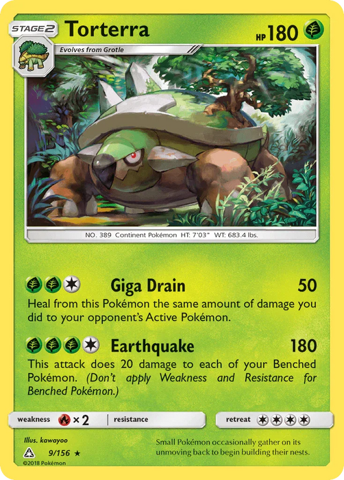 Torterra (9/156) [Sun & Moon: Ultra Prism] - for just $0.60! 