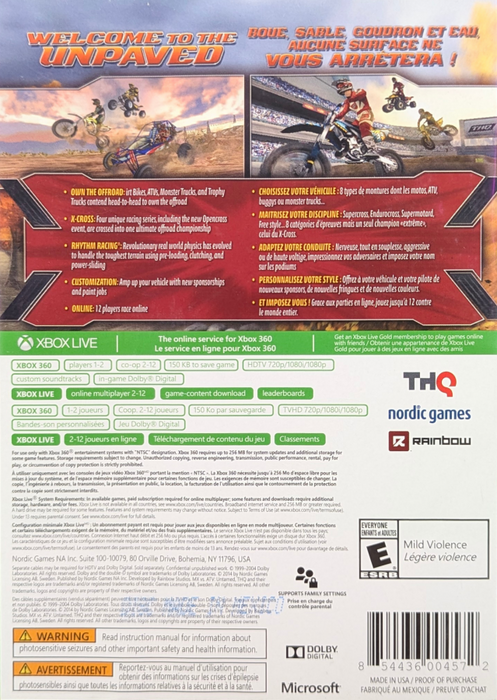 MX vs ATV Untamed [Platinum Hits] — Xbox 360 (X360) - for just $6.99! 