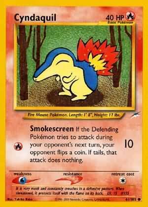 Cyndaquil (61/105) [Neo Destiny Unlimited] - for just $0.90! 