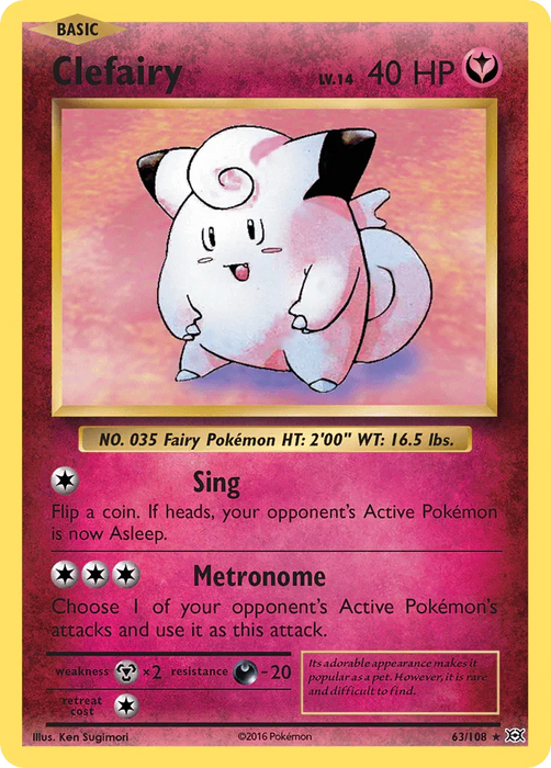 Clefairy (63/108) [XY: Evolutions] - for just $1.15! 
