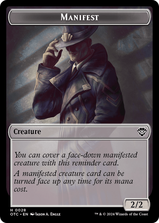 Eldrazi Scion // Manifest Double-Sided Token [Outlaws of Thunder Junction Commander Tokens] - for just $0.10! 