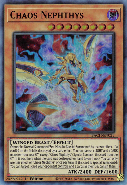 Chaos Nephthys [BACH-EN025] Ultra Rare - for just $0.15! 