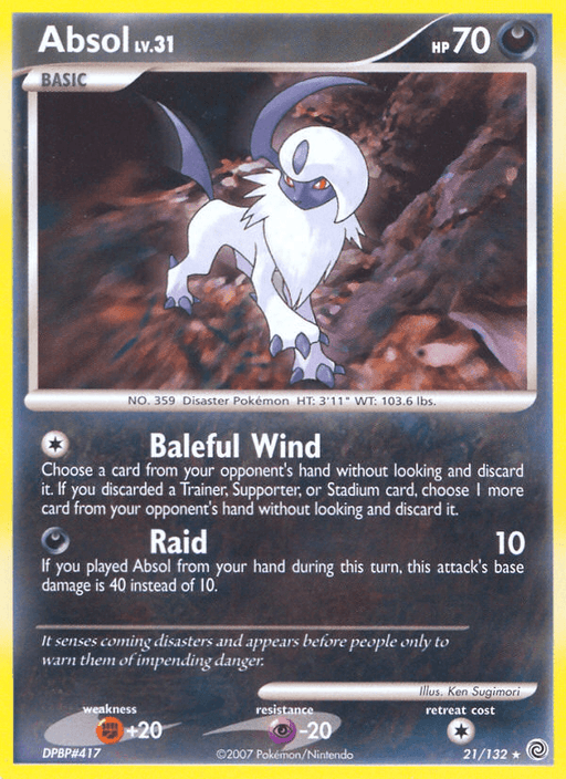 Absol (21/132) [Diamond & Pearl: Secret Wonders] - for just $1.45! 