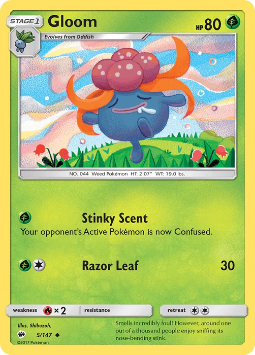 Gloom (5/147) [Sun & Moon: Burning Shadows] - for just $0.10! 