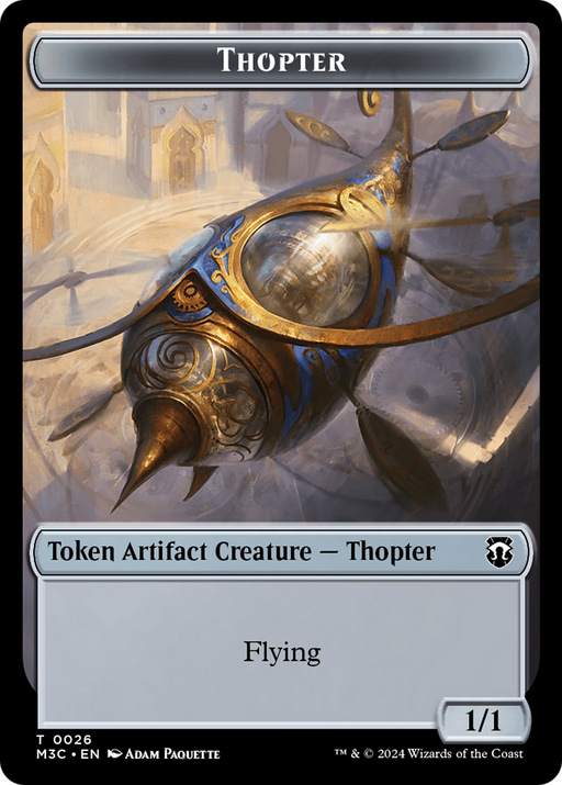 Aetherborn (Ripple Foil) // Thopter Double-Sided Token [Modern Horizons 3 Commander Tokens] - Just $2.40! Shop now at Retro Gaming of Denver