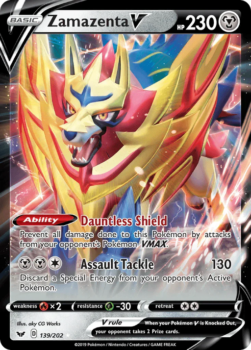 Zamazenta V (139/202) [Sword & Shield: Base Set] - for just $0.45! 