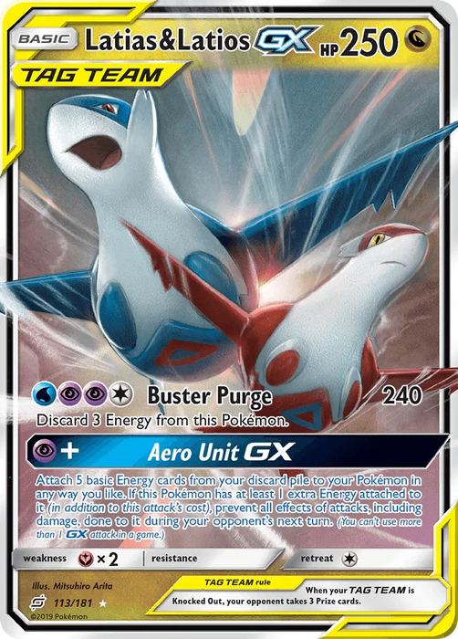 Latias & Latios GX (113/181) [Sun & Moon: Team Up] - for just $26.65! 
