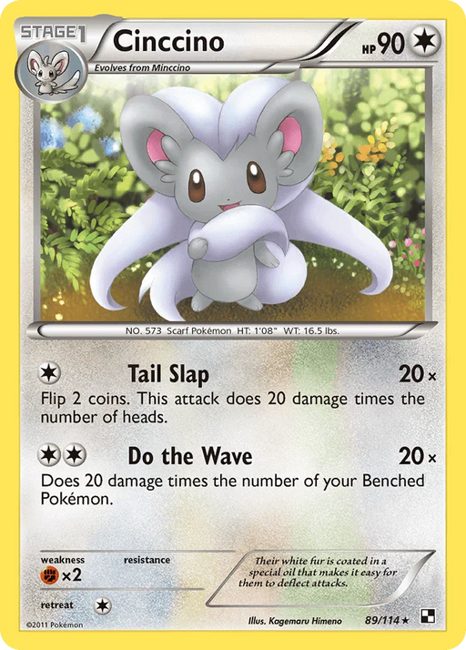 Cinccino (89/114) [Black & White: Base Set] - for just $0.65! 