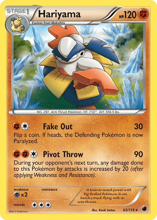 Hariyama (63/116) [Black & White: Plasma Freeze] - for just $0.20! 