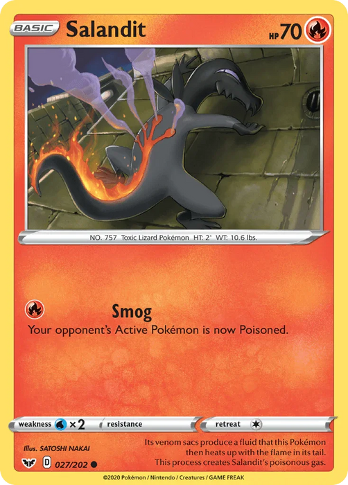 Salandit (027/202) [Sword & Shield: Base Set] - for just $0.10! 