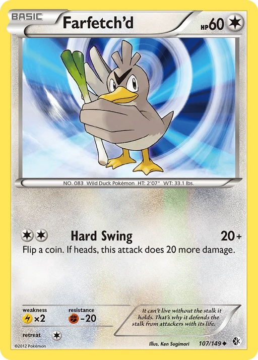 Farfetch'd (107/149) [Black & White: Boundaries Crossed] - for just $0.25! 
