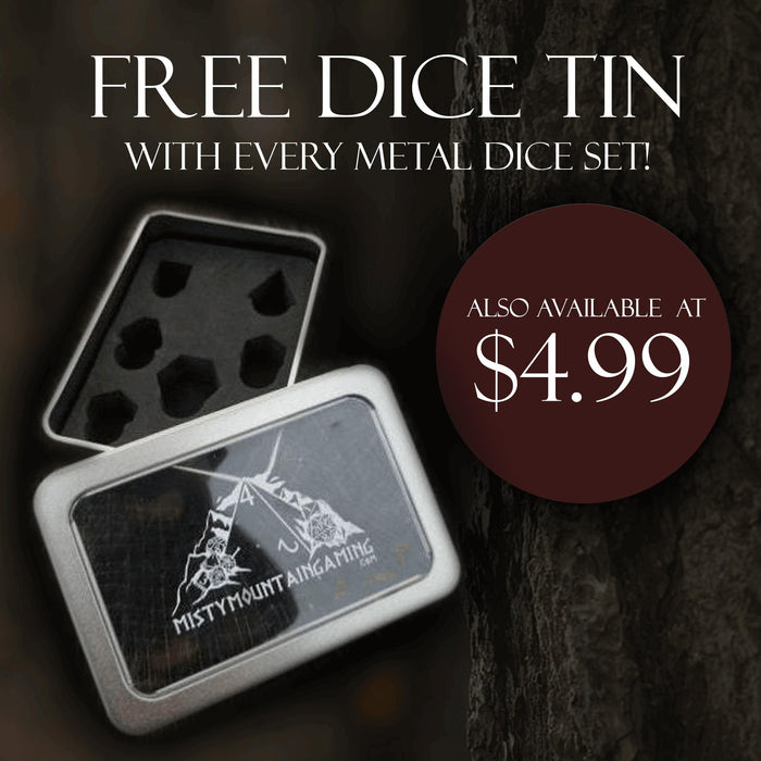 Cleric's Domain Red And White Metal Dice Set - Just $39.99! Shop now at Retro Gaming of Denver