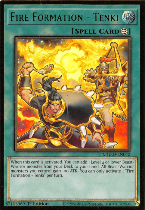 Fire Formation - Tenki [MGED-EN042] Gold Rare - for just $0.15! 