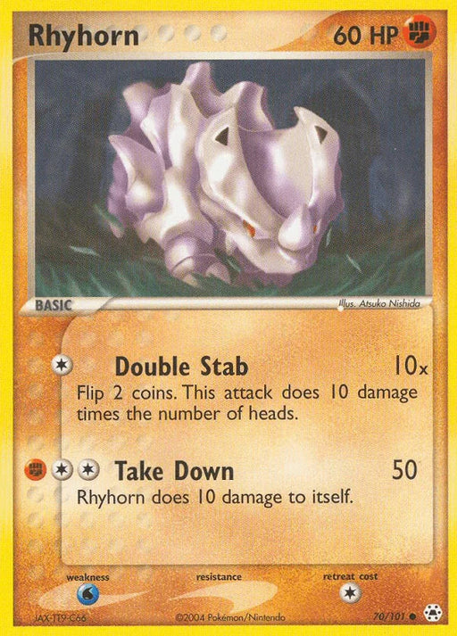 Rhyhorn (70/101) [EX: Hidden Legends] - for just $0.20! 