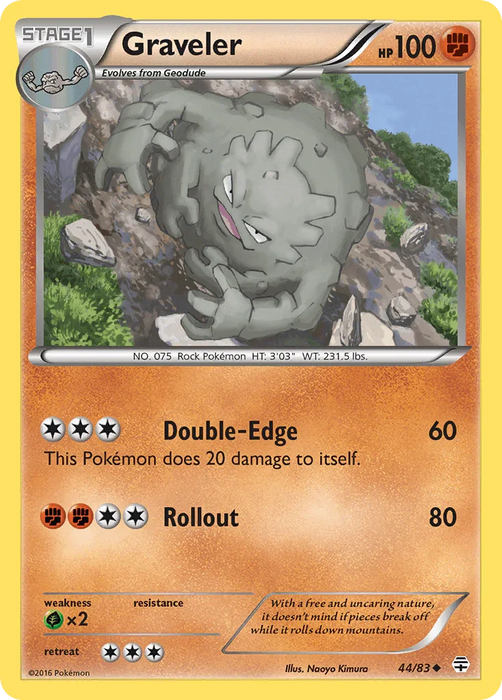 Graveler (44/83) [XY: Generations] - for just $0.15! 