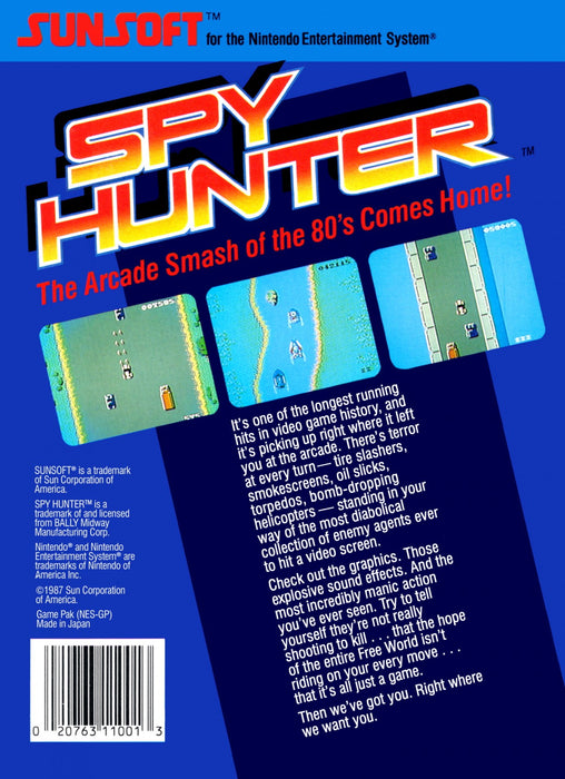 Spy Hunter – Nintendo Entertainment System (NES) - for just $9.99! 