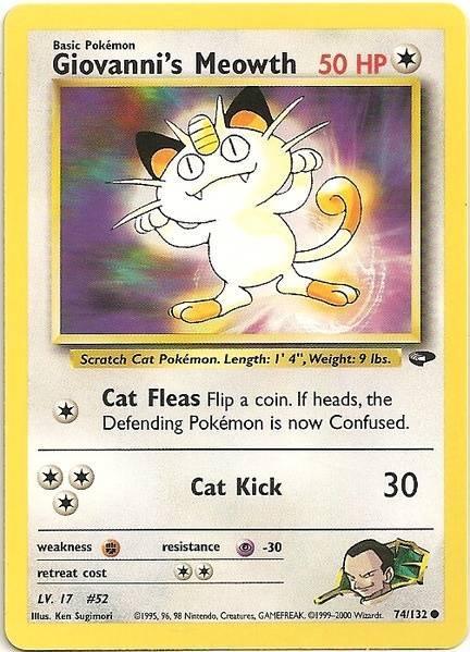 Giovanni's Meowth (74/132) [Gym Challenge Unlimited] - for just $0.85! 