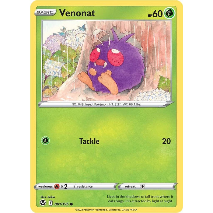 Venonat (001/195) [Sword & Shield: Silver Tempest] - Just $0.04! Shop now at Retro Gaming of Denver