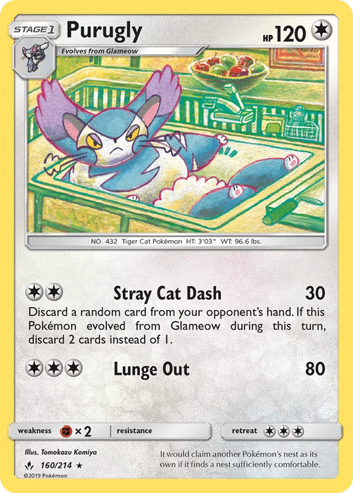 Purugly (160/214) [Sun & Moon: Unbroken Bonds] - for just $0.20! 