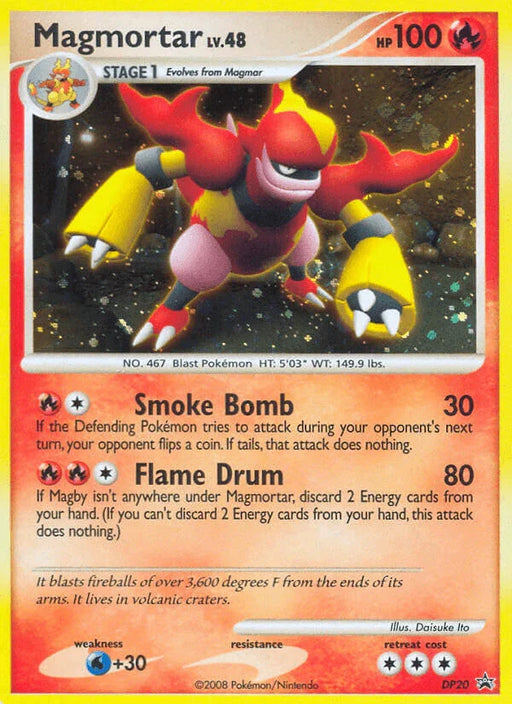 Magmortar (DP20) [Diamond & Pearl: Black Star Promos] - for just $6.60! 