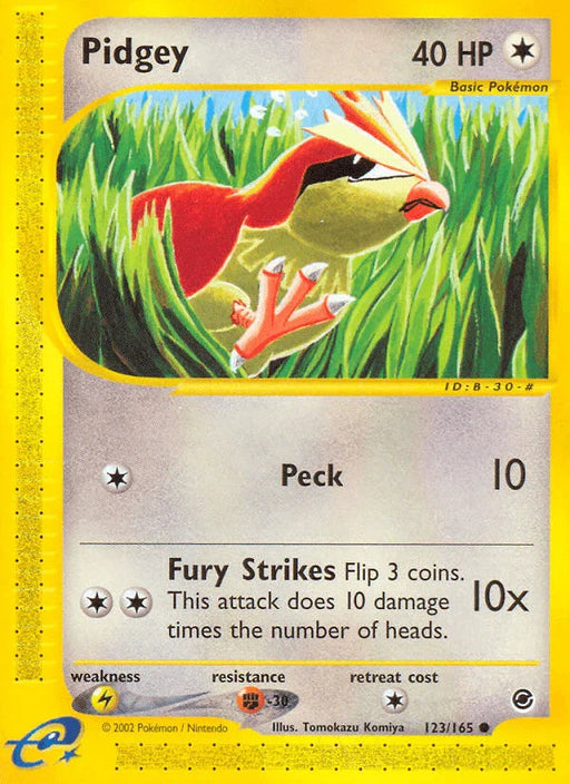 Pidgey (123/165) [Expedition: Base Set] - for just $3.40! 