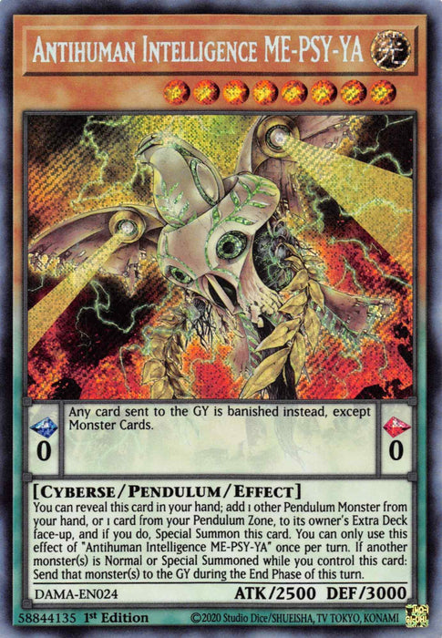 Antihuman Intelligence ME-PSY-YA [DAMA-EN024] Secret Rare - for just $0.20! 