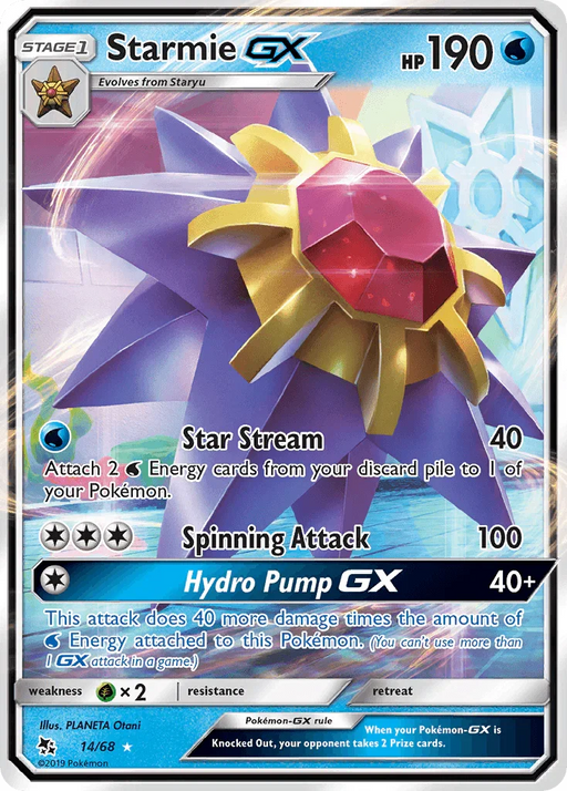 Starmie GX (14/68) [Sun & Moon: Hidden Fates] - for just $0.85! 