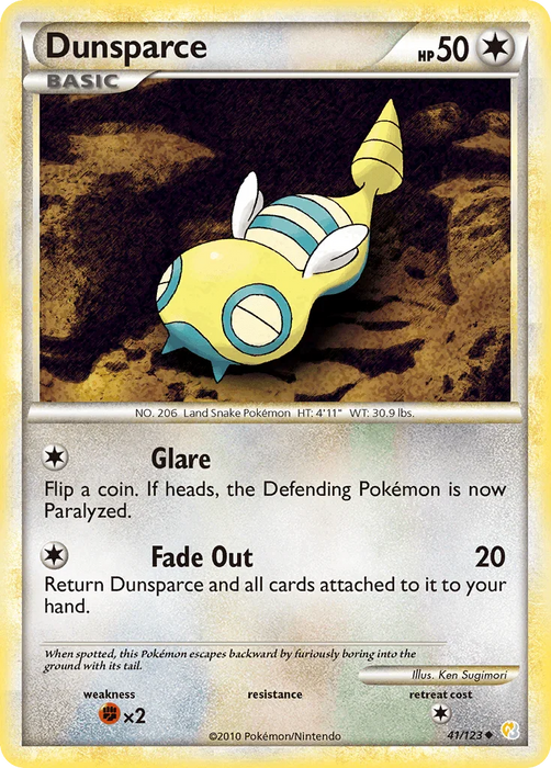 Dunsparce (41/123) [HeartGold & SoulSilver: Base Set] - for just $0.25! 