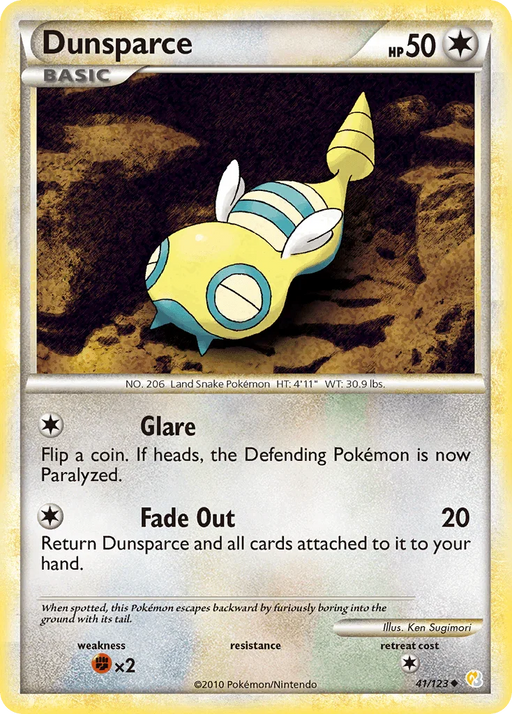 Dunsparce (41/123) [HeartGold & SoulSilver: Base Set] - for just $0.25! 