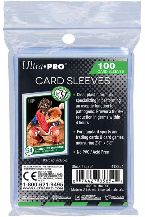 Ultra PRO: Standard 100ct Sleeves - Antimicrobial - Just $0! Shop now at Retro Gaming of Denver