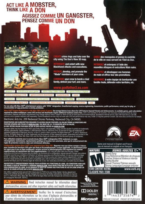 The Godfather II – Xbox 360 (X360) - for just $0! 