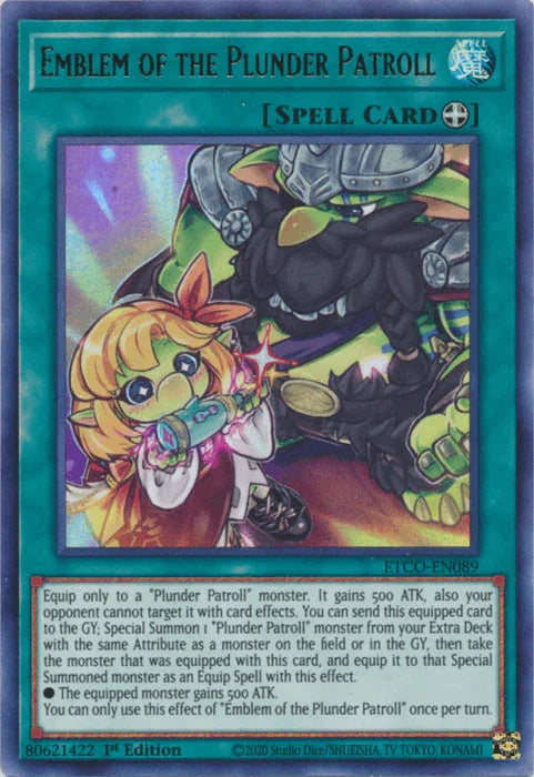 Emblem of the Plunder Patroll [ETCO-EN089] Ultra Rare - for just $0.15! 