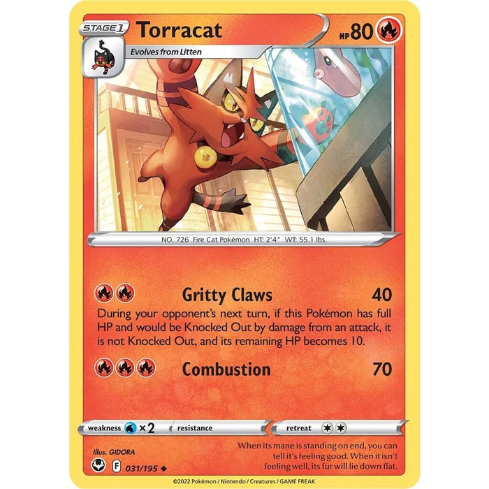 Torracat (031/195) [Sword & Shield: Silver Tempest] - Just $0.05! Shop now at Retro Gaming of Denver