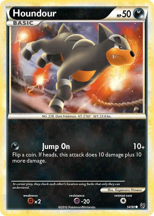 Houndour (54/90) [HeartGold & SoulSilver: Undaunted] - for just $0.20! 