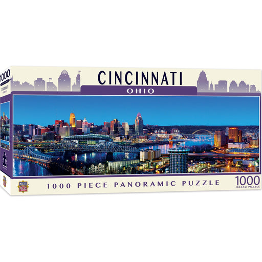 Cincinnati, Ohio 1000 Piece Panoramic Jigsaw Puzzle - Just $19.99! Shop now at Retro Gaming of Denver