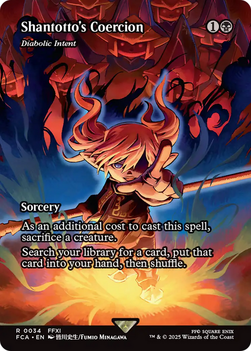 Diabolic Intent (FCA-034) - FINAL FANTASY: Through the Ages / Shantotto's Coercion (Borderless) Foil - for just $9.99! 