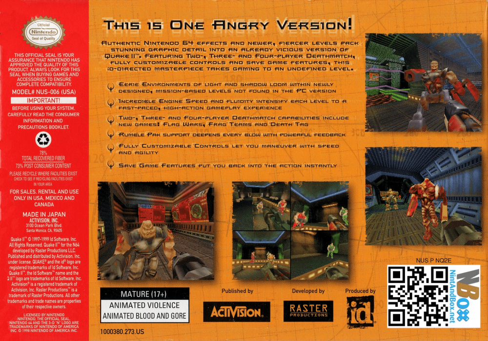 Quake II – Nintendo 64 (N64) - for just $21.99! 