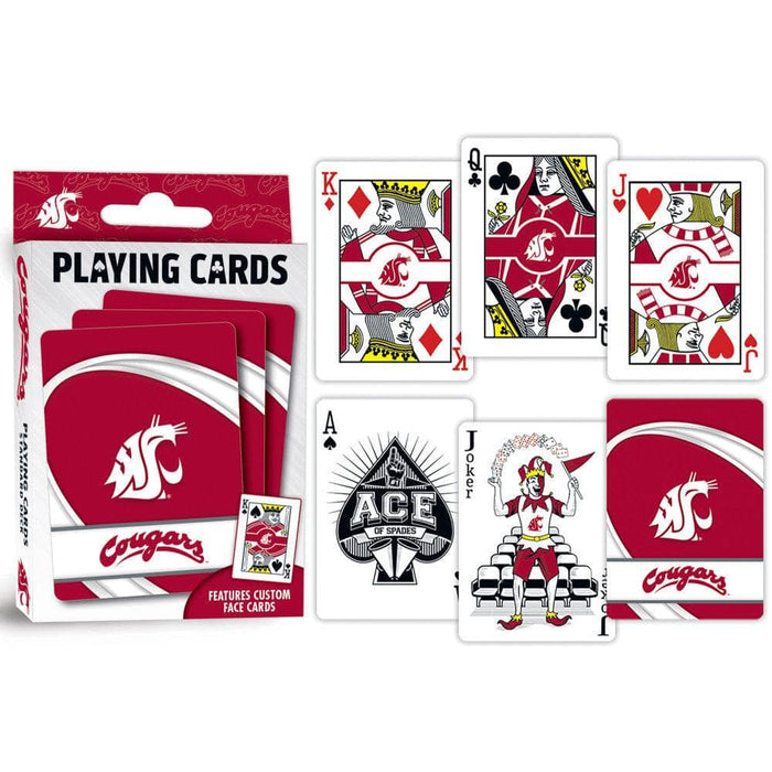 Washington State Cougars Playing Cards - 54 Card Deck - for just $7.99! 