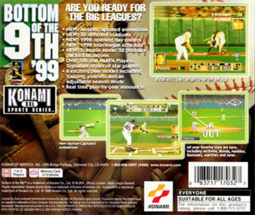 MLBPA: Bottom of the 9th '99 – PlayStation 1 (PS1) - for just $9.99! 