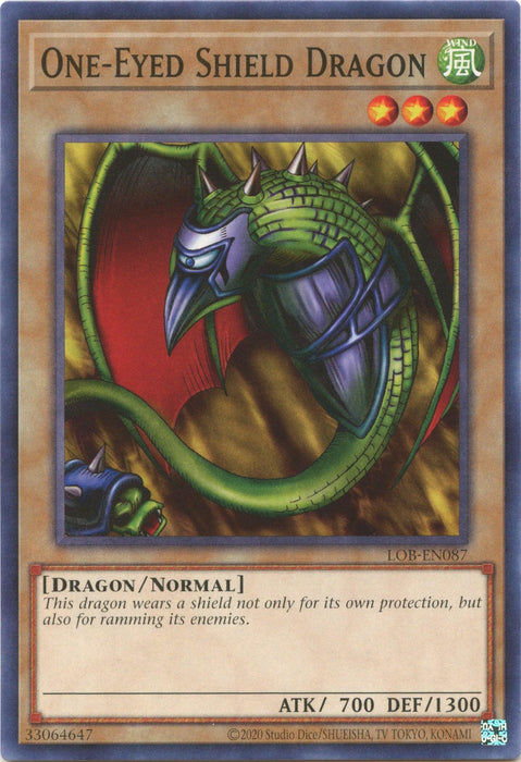 One-Eyed Shield Dragon (25th Anniversary) [LOB-EN087] Common - for just $0.10! 
