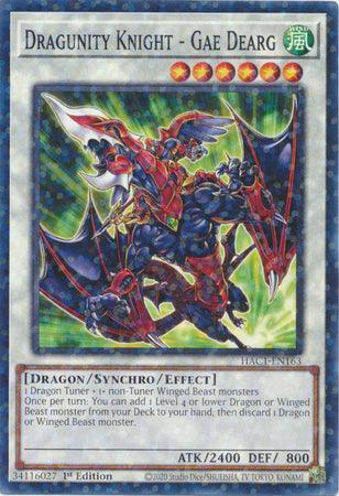 Dragunity Knight - Gae Dearg (Duel Terminal) [HAC1-EN163] Common - for just $0.10! 