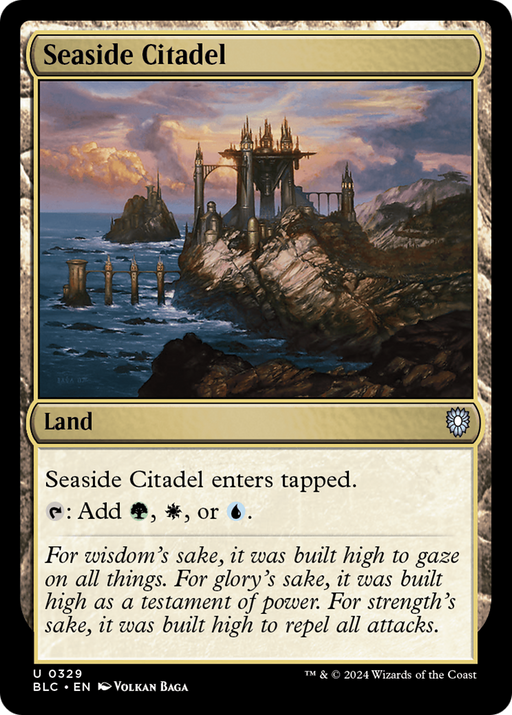 Seaside Citadel (BLC-329) - Bloomburrow Commander - for just $0.14! 