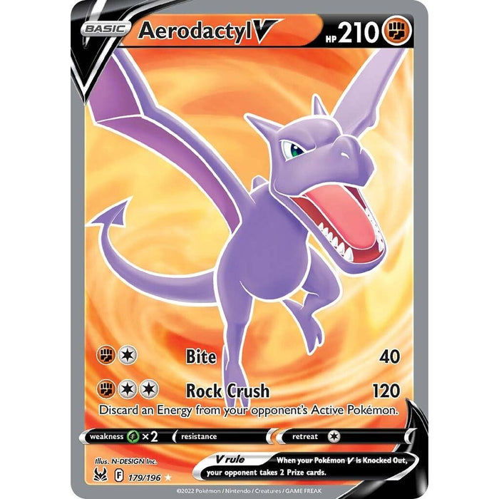 Aerodactyl V (179/196) [Sword & Shield: Lost Origin] - Just $0.85! Shop now at Retro Gaming of Denver