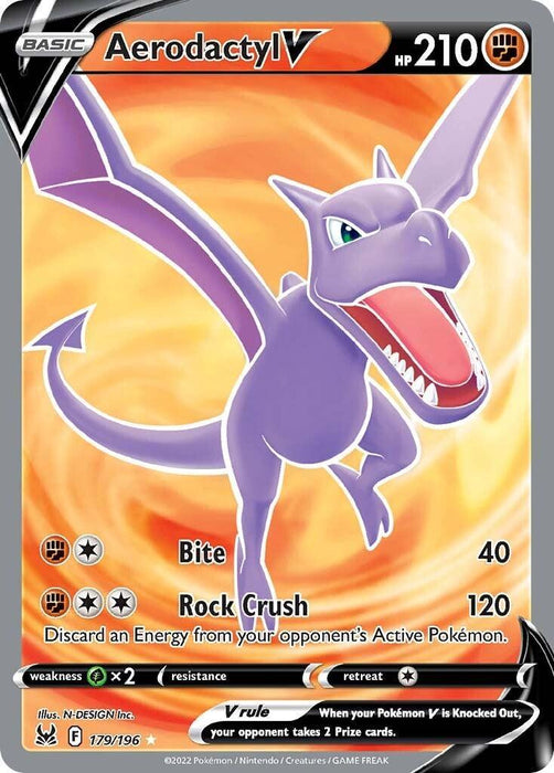 Aerodactyl V (179/196) [Sword & Shield: Lost Origin] - for just $1.15! 